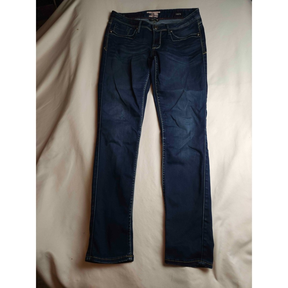 ReRock for Express Legging Jeans Womens Size 8 Blue Denim Y2K Low Rise Stretch